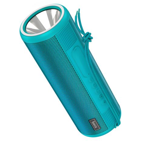 Колонка HOCO HC11 | Бездротова, BT5.0, TWS, AUX, FM, TF, USB, 2Hours, 5Wx2, Flashlight | (бірюзовий)