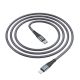 USB Кабель HOCO DU02 Max PD Type-C - Lightning (1М) (сірий) USB Кабель HOCO DU02 Max PD Type-C - Lightning (1М) (сірий)