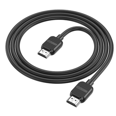Кабель Borofone BUS02 HDMI 2.0 4K HD (1м) (черный) Кабель Borofone BUS02 HDMI 2.0 4K HD (1м) (черный)