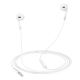 Вакуумні дротові навушники Hoco M109 з мікрофоном 3.5 мм білі Вакуумні дротові навушники Hoco M109 з мікрофоном 3.5 мм білі
