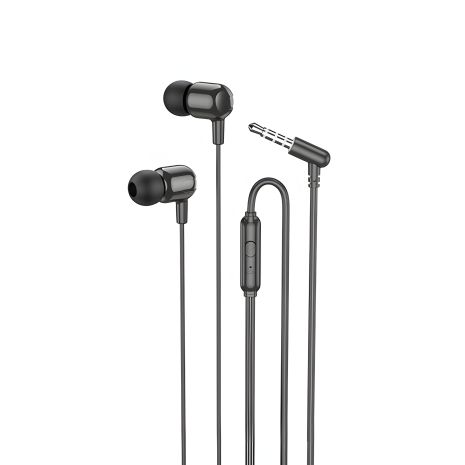 Вакуумные проводные наушники Borofone BM84 с микрофоном, Jack 3.5, черные Вакуумные проводные наушники Borofone BM84 с микрофоном, Jack 3.5, черные