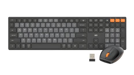 Клавіатура та миша бездротова Fantech Go WK895, 1600DPI, 2.4G, BT, чорний