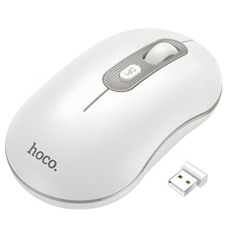 Безпровідна миша Hoco GM21 Біло-Сіра