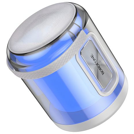 Серая колонка Borofone BR30 со светомузыкой беспроводная