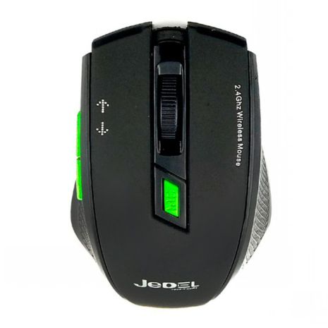 Бездротова миша Jedel W400, 2.4G, 800-1600 DPI, 2хААА чорна