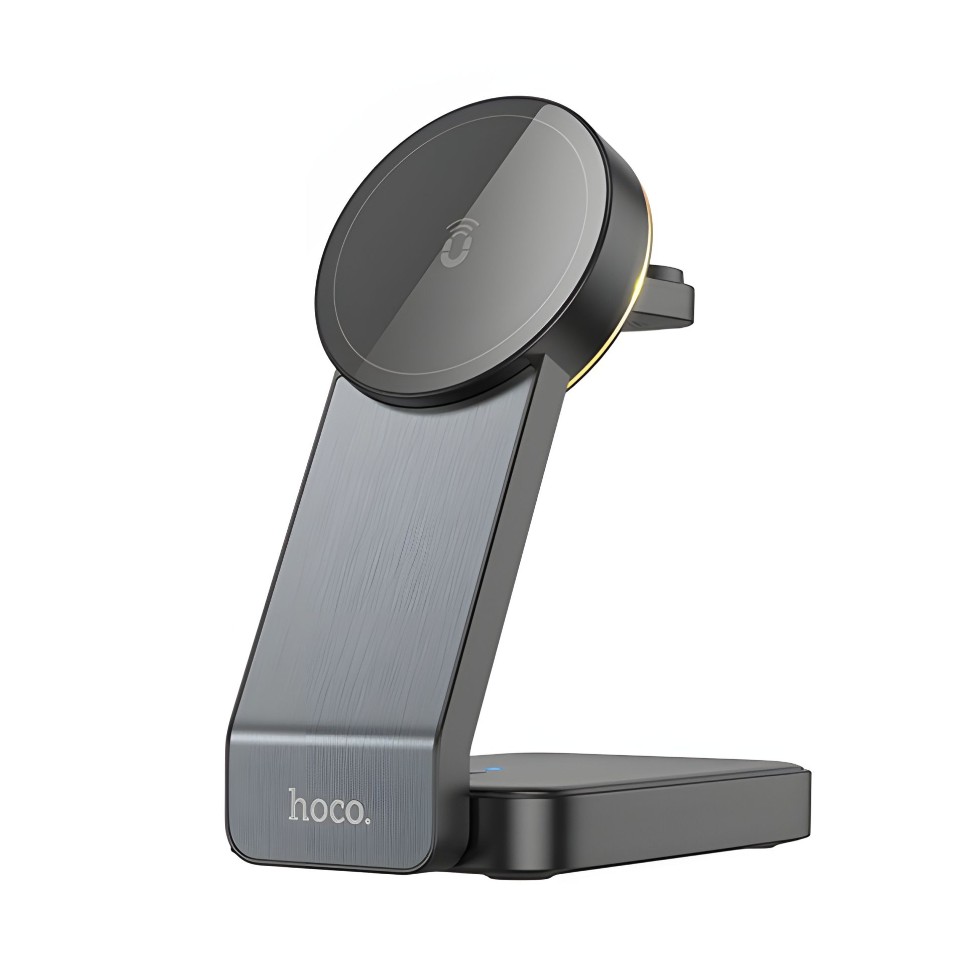 Hoco CQ3 Магнитное 3в1 черное беспроводное зарядное устройство Hoco CQ3 Магнитное 3в1 черное беспроводное зарядное устройство