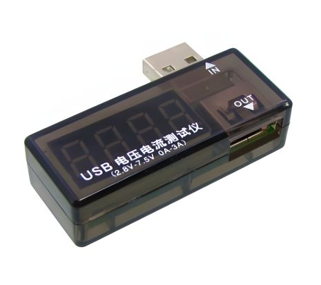 USB Voltage & Current Tester Aida A-3333 for Charging Mobile Devices
