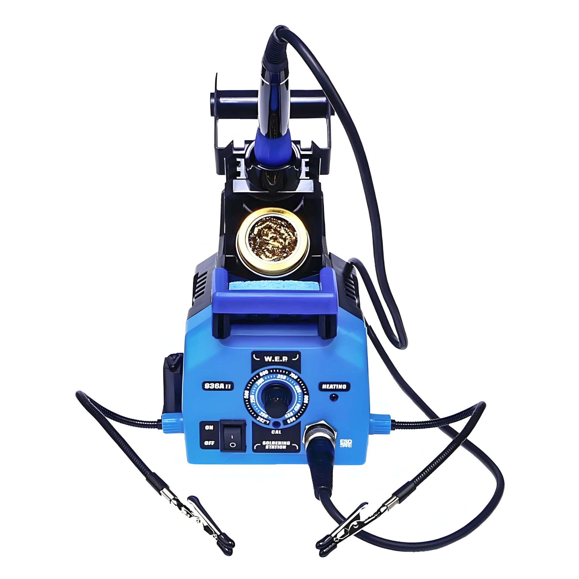 Паяльна WEP станція 936A-II, паяльник, тримачі плат та припою, 120W, 200-480 гр C Паяльна WEP станція 936A-II, паяльник, тримачі плат та припою, 120W, 200-480 гр C