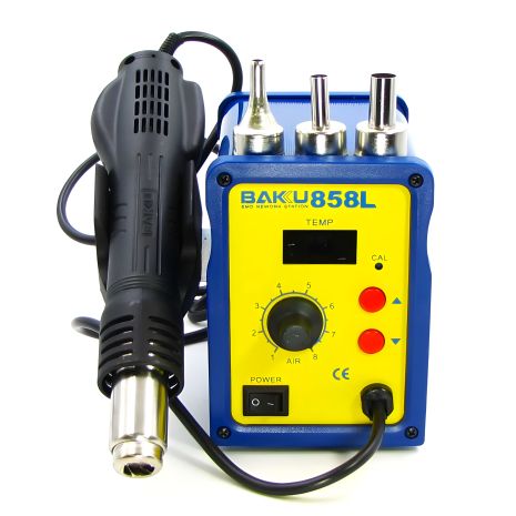 Паяльна Baku станція BK858L, фен із цифровим блоком регулювання (220V, 700W) Паяльна Baku станція BK858L, фен із цифровим блоком регулювання (220V, 700W)