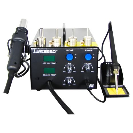 Паяльная станция LUKEY 852D+FAN с феном и паяльником