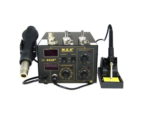 WEP 852D+FAN Паяльная Станция, Фен, Паяльник WEP 852D+FAN Паяльная Станция, Фен, Паяльник