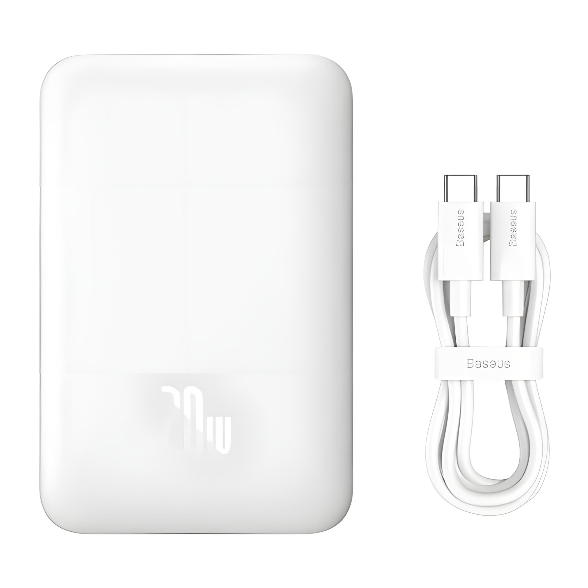 Білий повербанк Baseus Magnetic Mini wireless quick charging 10000mAh 20W PPCX070002 Білий повербанк Baseus Magnetic Mini wireless quick charging 10000mAh 20W PPCX070002