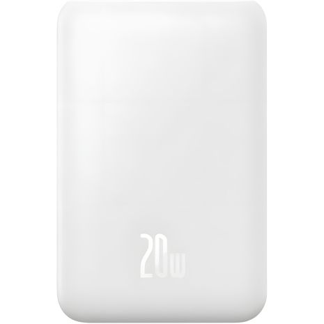 Бездротовий УМБ Baseus Magnetic Mini Fast Charge 20 000 mAh 20W White PPCX150002