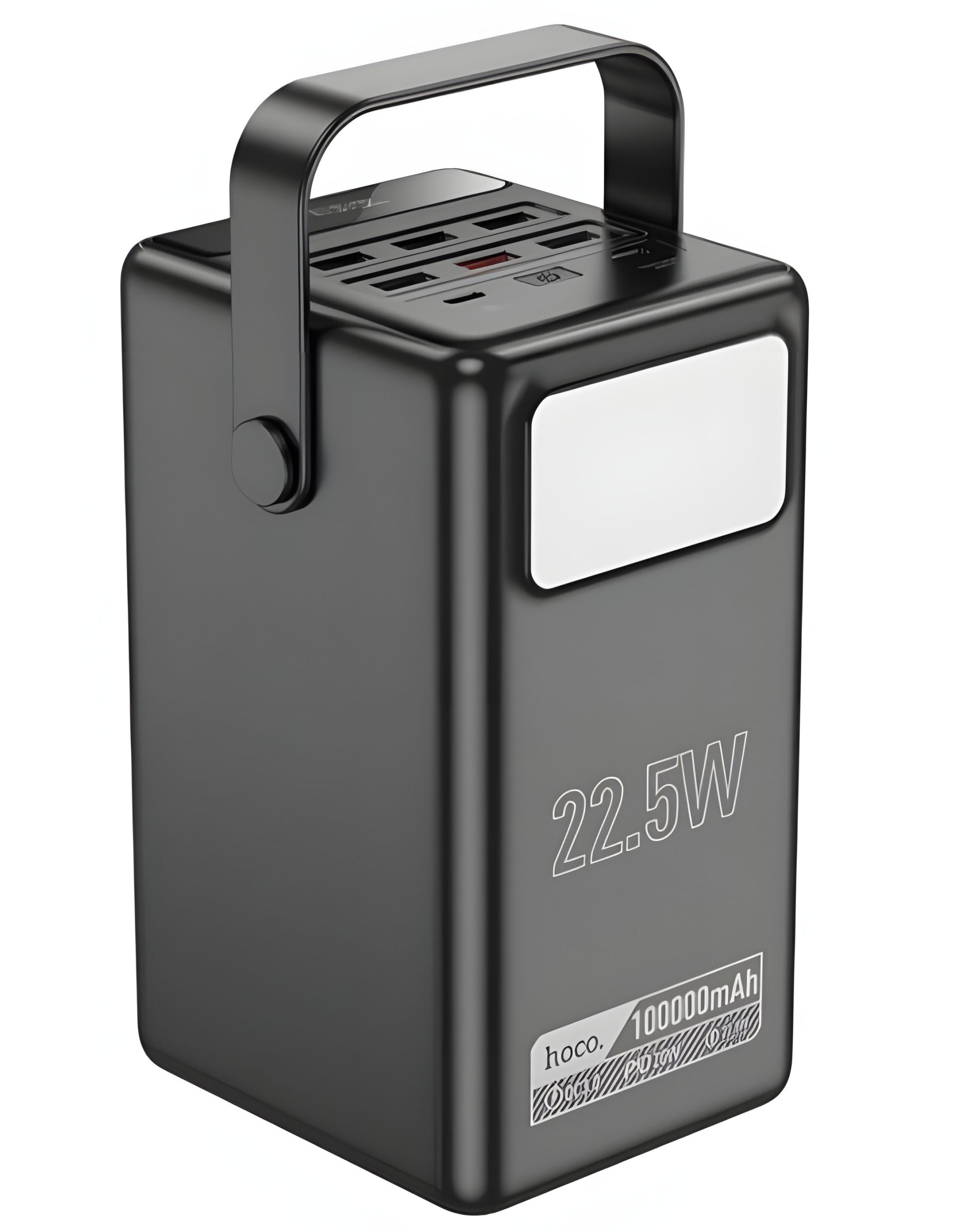 Hoco DB03 Endure Многофункциональный Повербанк с Лампой 100000mAh Черный 22.5W Hoco DB03 Endure Многофункциональный Повербанк с Лампой 100000mAh Черный 22.5W