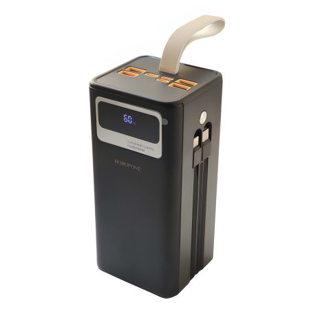 Повербанк Borofone DBT35B 50000mAh 22.5W + 20W з 4xUSB, Type-C, micro, Lightning, Чорний Повербанк Borofone DBT35B 50000mAh 22.5W + 20W з 4xUSB, Type-C, micro, Lightning, Чорний