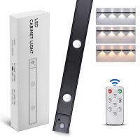 LED светильник 100-3B /глаз кота/ с датчиком движения и освещенности, алюминиевый корпус, аккумулятором, пультом ДУ, 100 см, 3W Черный