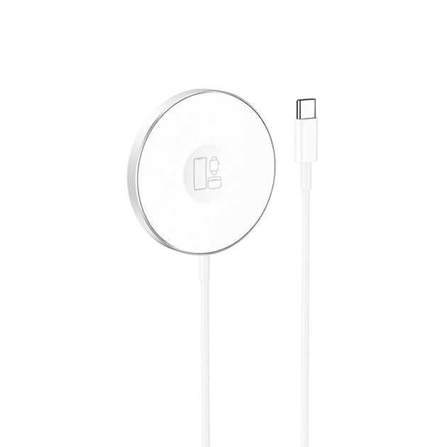 Беспроводное зарядное устройство Borofone BQ18 3в1 магнитное белое Беспроводное зарядное устройство Borofone BQ18 3в1 магнитное белое