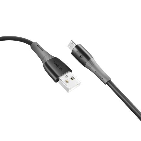 Ridea RC-M113 Spring USB MicroUSB, 3A, 60W, Чорний
