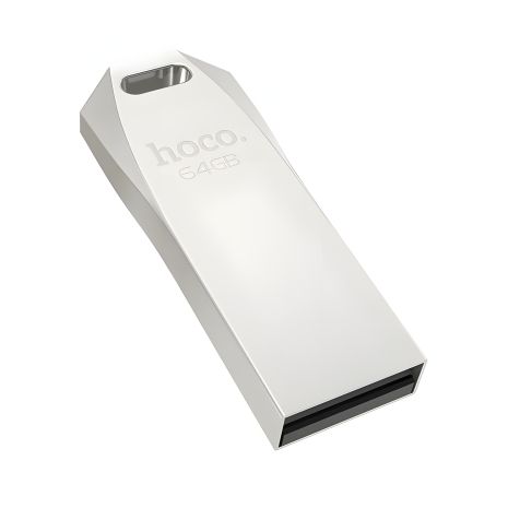 Накопичувач USB Hoco UD4, 64GB, USB2.0, сріблястий