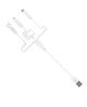 USB Cable Hoco X1 3in1 iPhone 6/MicroUSB/Type-C 2.1A White 1m