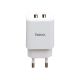 Мережевий зарядний пристрій Hoco C62A з кабелем MicroUSB, 2USB, 2.1A, White Мережевий зарядний пристрій Hoco C62A з кабелем MicroUSB, 2USB, 2.1A, White