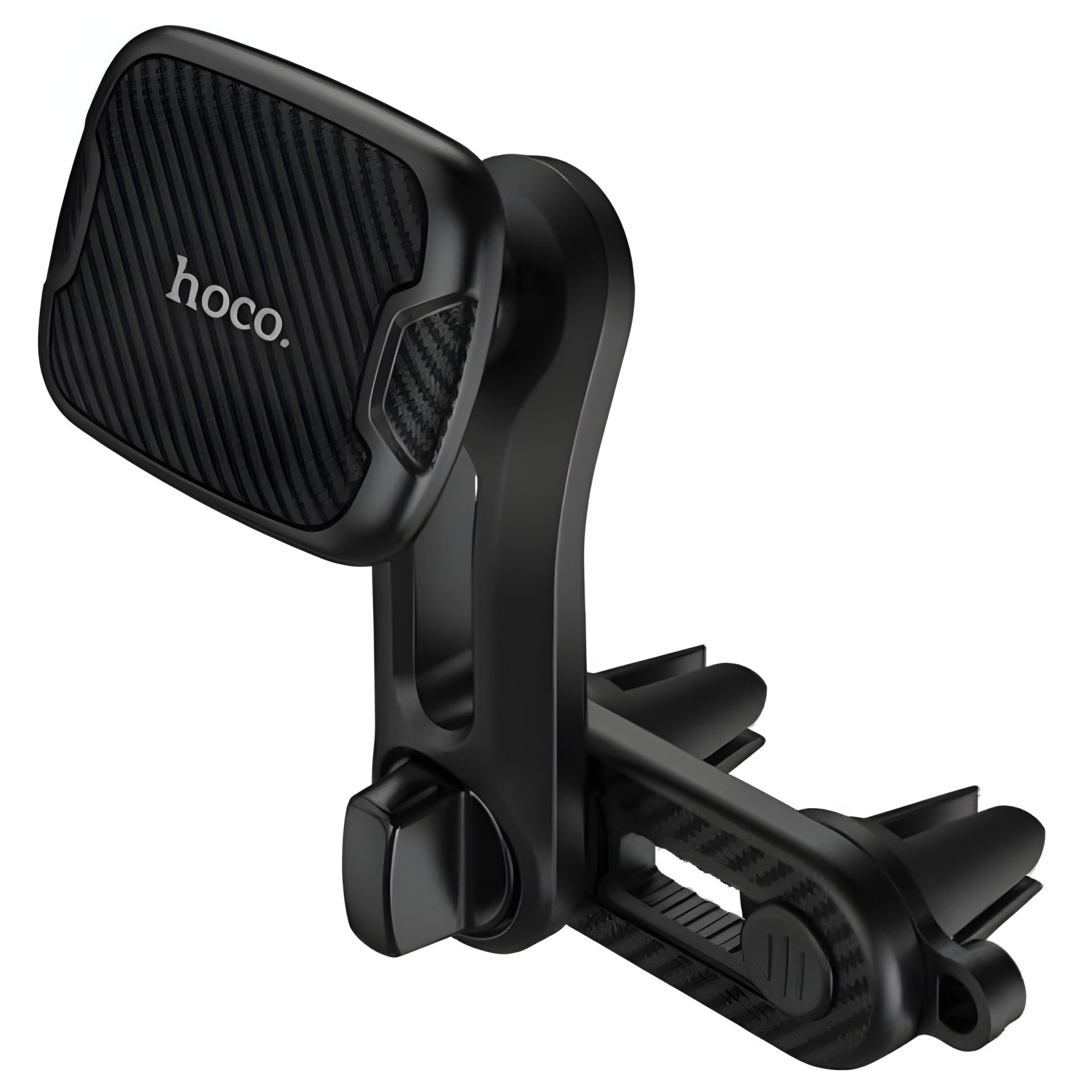 Автодержатель Hoco CA68 Sagittarius series double air Outlet magnetic, чёрный Автодержатель Hoco CA68 Sagittarius series double air Outlet magnetic, чёрный