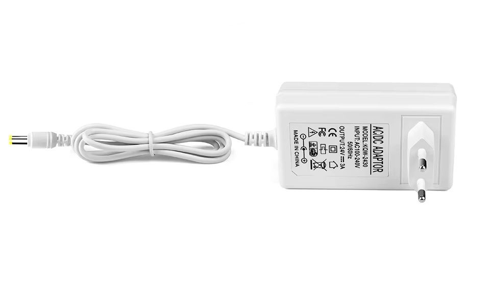 Блок живлення/Адаптер AC-DC 24V 3A 5.5x2.5(2.1)mm | Для ДБЖ, тюнера, камери, ресивера та пристроїв з живленням DC 24V до 3A White Блок живлення/Адаптер AC-DC 24V 3A 5.5x2.5(2.1)mm | Для ДБЖ, тюнера, камери, ресивера та пристроїв з живленням DC 24V до 3A White