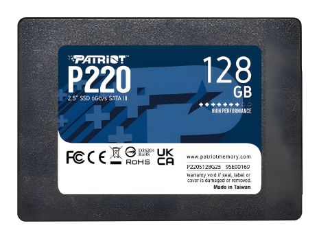 Patriot SSD P220 128GB 2.5" 7mm SATAIII Patriot SSD P220 128GB 2.5" 7mm SATAIII