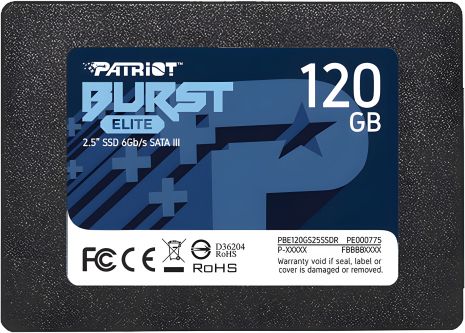 Patriot SSD Burst Elite 120GB 2.5" 7mm SATAIII TLC 3D Patriot SSD Burst Elite 120GB 2.5" 7mm SATAIII TLC 3D