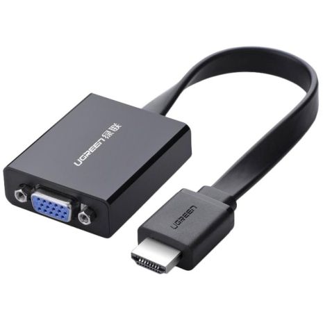 UGREEN MM103 HDMI-VGA адаптер 25см черный (UGR-40248)