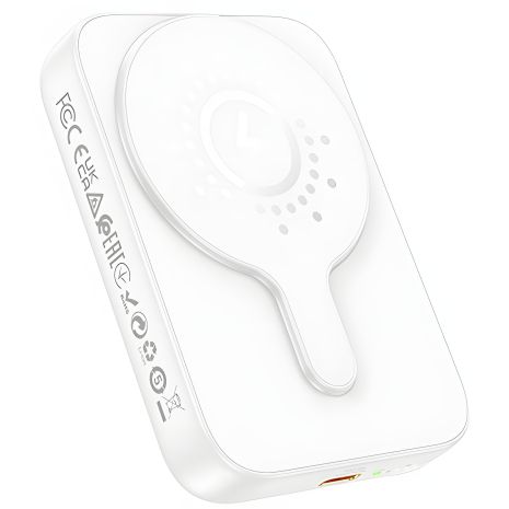 Повербанк магнитный HOCO J117A Esteem PD20W 10000 mAh с функцией беспроводной зарядки белый