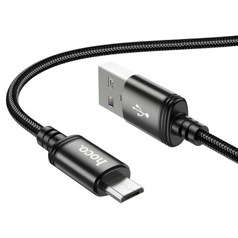 Чорний USB Кабель HOCO X89 USB - MicroUSB Чорний USB Кабель HOCO X89 USB - MicroUSB