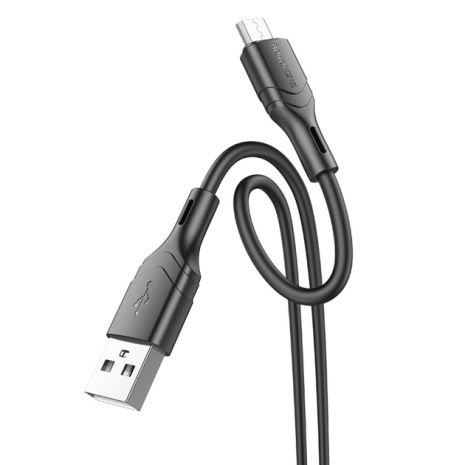 Кабель Borofone BX99 USB to MicroUSB 1m чорний Кабель Borofone BX99 USB to MicroUSB 1m чорний