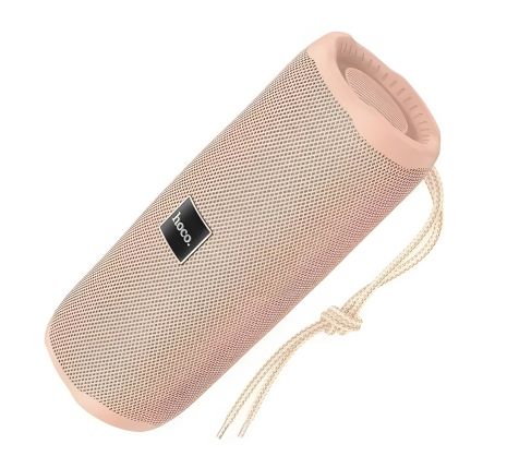 Бездротова колонка Hoco HC16, IPX4, BT5.3, AUX, FM, USB, TF, 5Wx2, 1200mAh, 3 години, рожева Бездротова колонка Hoco HC16, IPX4, BT5.3, AUX, FM, USB, TF, 5Wx2, 1200mAh, 3 години, рожева