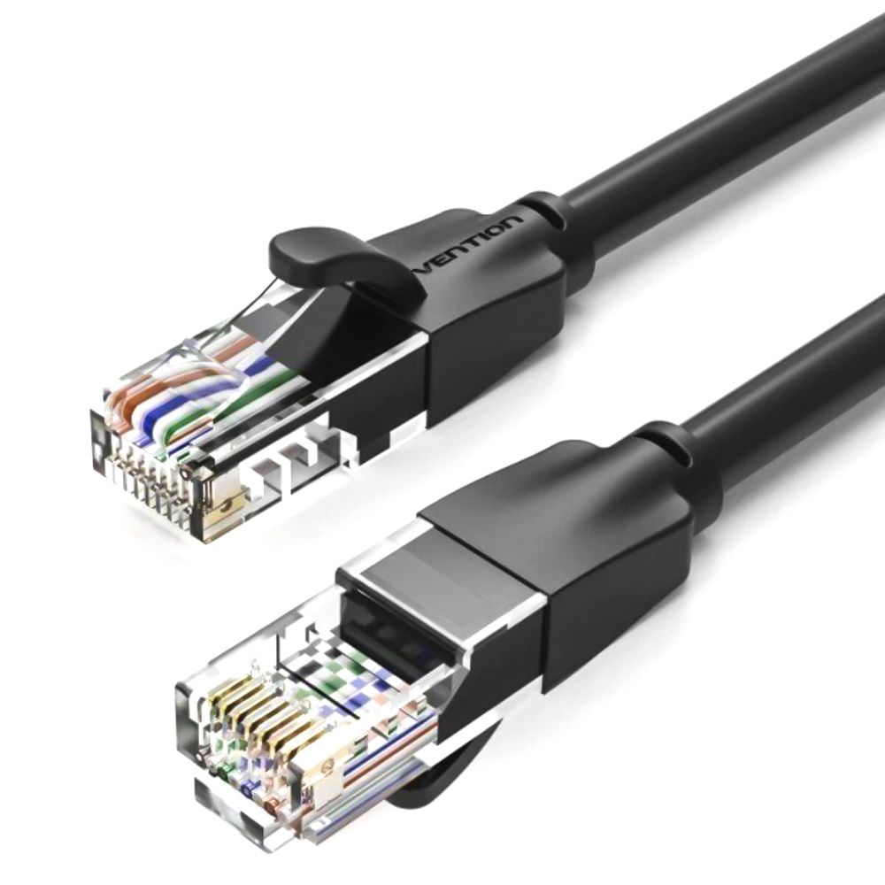 Кабель Vention Cat.6 1000Mbps(1Gbps) UTP Patch Cable 2M Black (IBEBH) Кабель Vention Cat.6 1000Mbps(1Gbps) UTP Patch Cable 2M Black (IBEBH)