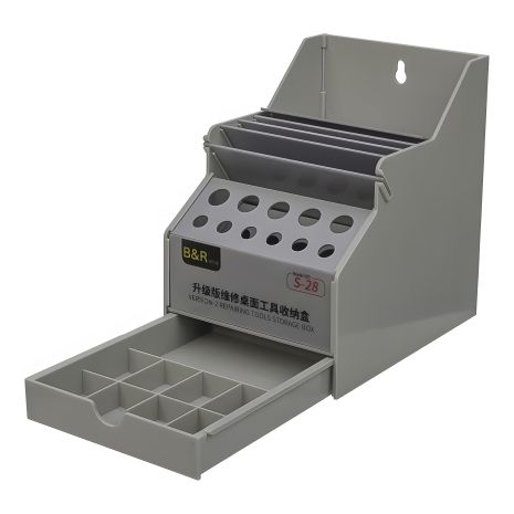 Органайзер настольный для инструментов B&R S-28, пластик, 12 x 16 x 17 см