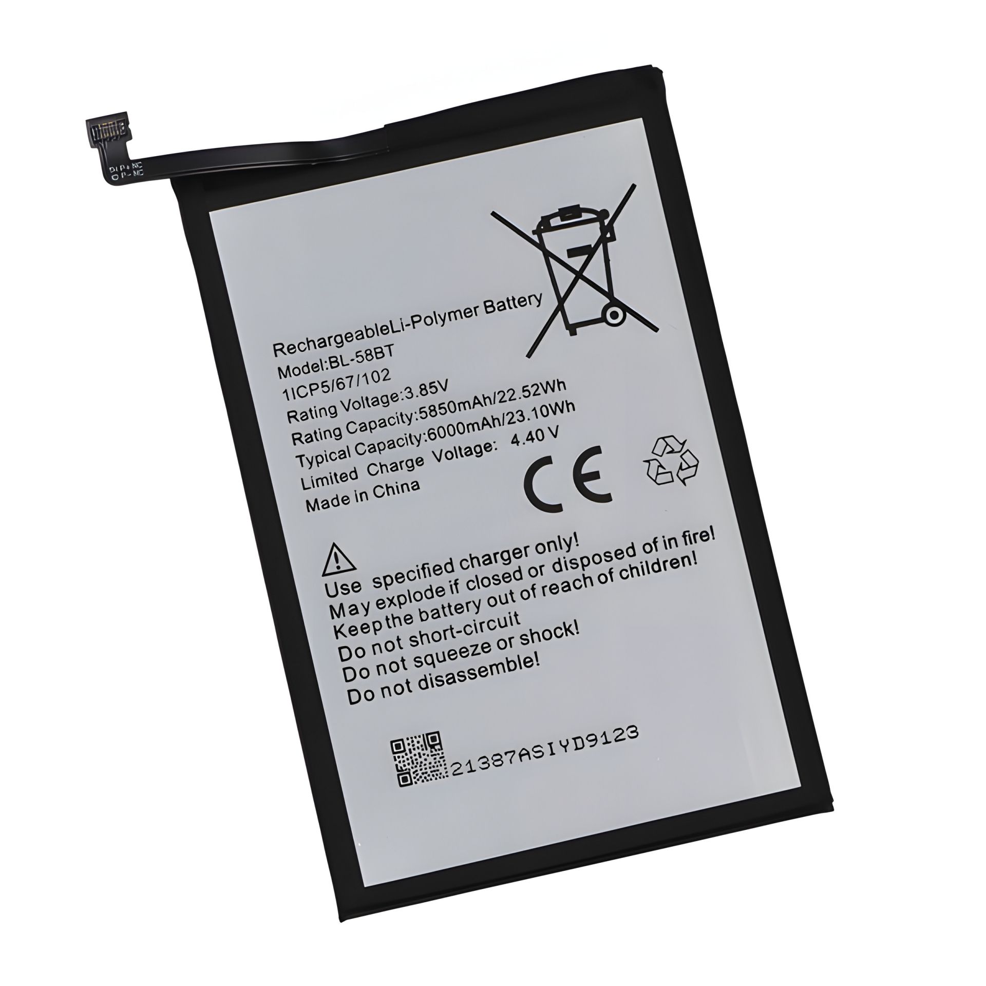 Акумулятор Yoki для Tecno Pova 4, BL-58BT Акумулятор Yoki для Tecno Pova 4, BL-58BT