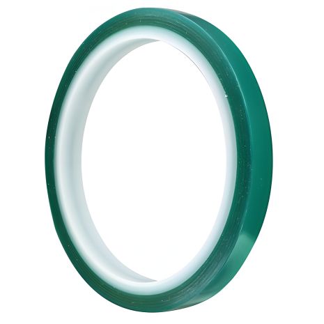 Зелений термостійкий каптоновий скотч 10 мм