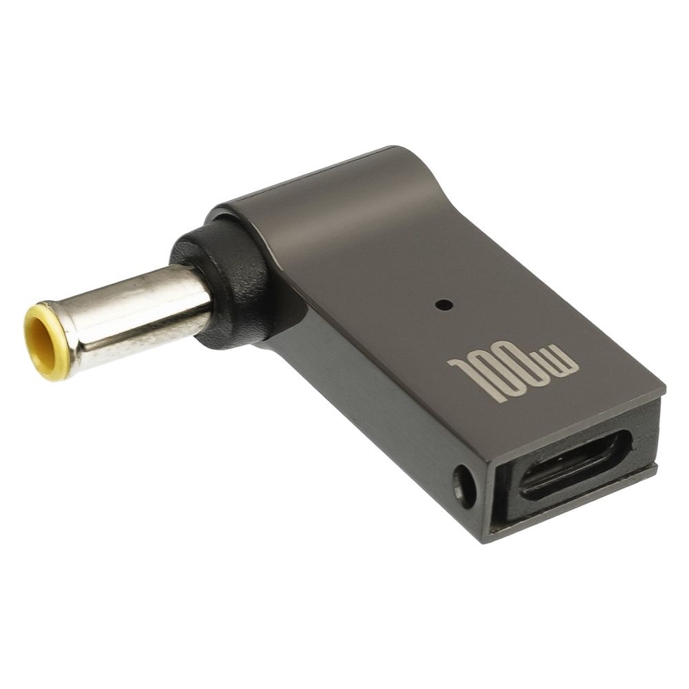 Адаптер для заряджання ноутбуків Type-C-DC 5.0-3.0-1.0 100 W Адаптер для заряджання ноутбуків Type-C-DC 5.0-3.0-1.0 100 W