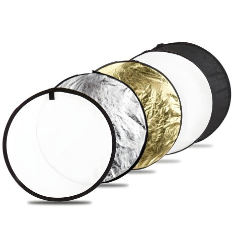 Puluz PU5112 Круглый Отражатель для Фото 80 см 5 Цветов: золотой/серебряный/белый/черный/прозрачный