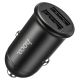 Зарядний пристрій автомобільний Hoco Z30 | 2 USB, 3.1A | black