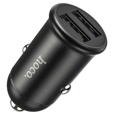 Зарядний пристрій автомобільний Hoco Z30 | 2 USB, 3.1A | black Зарядний пристрій автомобільний Hoco Z30 | 2 USB, 3.1A | black