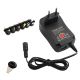Блок питания универсальный AC-DC 30W | 3V-12V 2.5A, USB 5Vx2.1A, переходники | черный Блок питания универсальный AC-DC 30W | 3V-12V 2.5A, USB 5Vx2.1A, переходники | черный