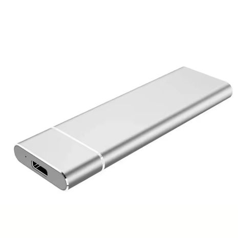 Кишеня для SSD M.2 NGFF, USB 3.1, SATA, 6 Gbps, Type-C, Metal, Silver