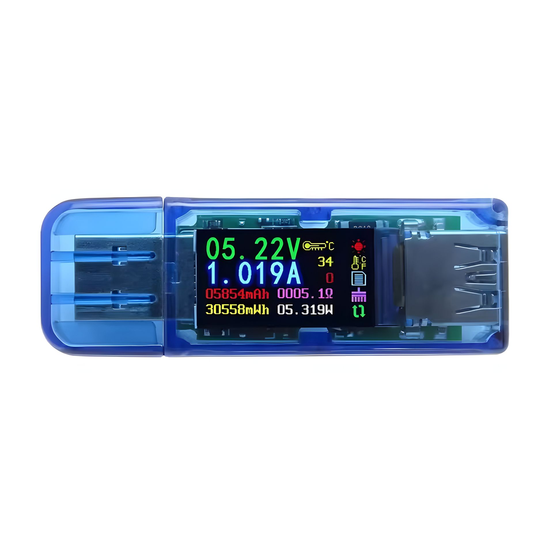 AT34 USB Charger Doctor Multifunctional with LCD (USB 3.0, 30V, 4A) AT34 USB Charger Doctor Multifunctional with LCD (USB 3.0, 30V, 4A)