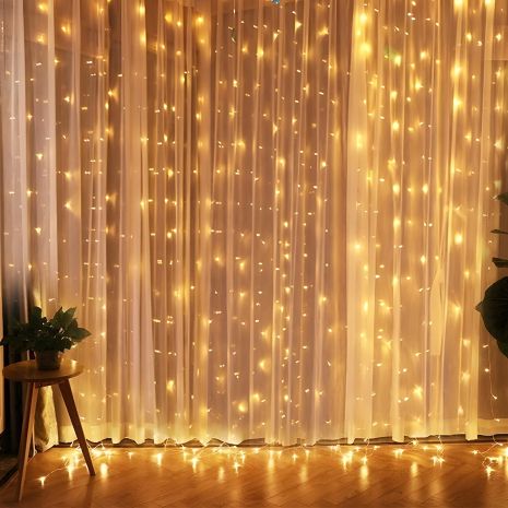 Светодиодная гирлянда USB штора, медная нить, теплый белый, 3x3м, 300LED, БЕЗ КРЮЧКОВ, БЕЗ ПУЛЬТА, 8 режимов Светодиодная гирлянда USB штора, медная нить, теплый белый, 3x3м, 300LED, БЕЗ КРЮЧКОВ, БЕЗ ПУЛЬТА, 8 режимов