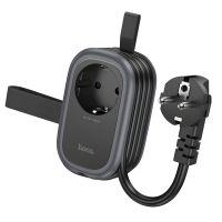 Hoco NS7 Power Strip with Charger 2 USB/Type-C PD 20W 1 Socket 1.1m Black Hoco NS7 Power Strip with Charger 2 USB/Type-C PD 20W 1 Socket 1.1m Black
