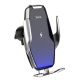 Hoco S14 Car Holder Grey with Wireless Charging & Automatic Grips