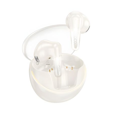 Наушники безпроводные HOCO EW202 Magic true wireless BT headset |BT5.4, 35/350mAh, 6ч, ipx4| молочно-белые Наушники безпроводные HOCO EW202 Magic true wireless BT headset |BT5.4, 35/350mAh, 6ч, ipx4| молочно-белые