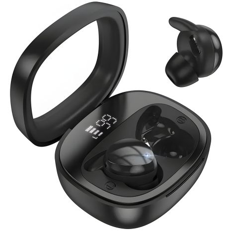 Беспроводные наушники для сна HOCO EW65 Shadow true wireless sleep BT headset |BT5.3, 30/500mAh, 4ч| черные Беспроводные наушники для сна HOCO EW65 Shadow true wireless sleep BT headset |BT5.3, 30/500mAh, 4ч| черные